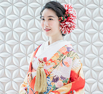カラーの和装